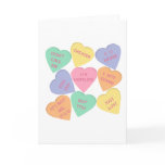 Funny Valentine's Day conversation hearts Greeting Cards