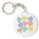 Funny Valentine's Day conversation hearts Keychains