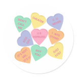 Funny Valentine's Day conversation hearts Stickers