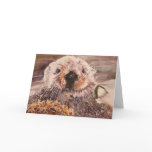 Funny Valentine's Day Sea Otter Significant Otter Greeting Cards