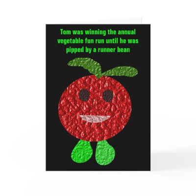 Funny Vegetable Greeting Card by Fallen_Angel_483