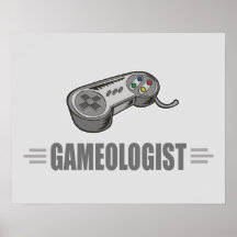 Funny Video Gamer Poster