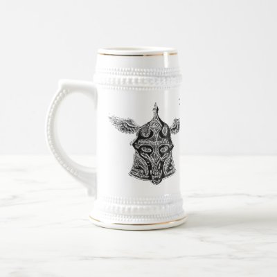 Funny viking beer mug by vitaliy
