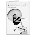 Funny Vintage Black and White Card