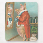 Funny Vintage Money Hog mousepads