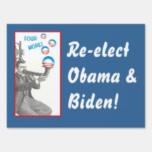 Funny Vintage Musician for Obama Lawn Sign