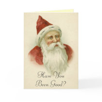 Funny Vintage Santa Christmas Card