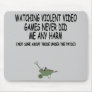 Funny violent video games mousepad