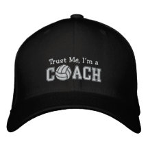Funny Volleyball Coach Embroidered Baseball Cap