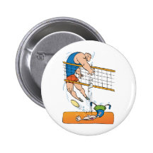 Funny Volleyball Pins