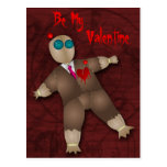 Funny Voodoo Doll Valentine Recipe Card Postcard
