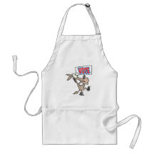 funny vote democrat donkey cartoon apron