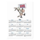 funny vote democrat donkey cartoon business card