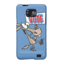 funny vote democrat donkey cartoon samsung galaxy s cover