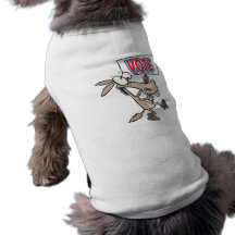 funny vote democrat donkey cartoon dog clothing