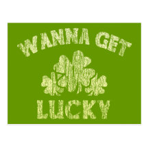 Funny Wanna get lucky Postcards