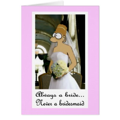 Funny Wedding Card by ticklemonkey