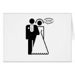 Funny, "wedding Couple" Gotcha! design Cards