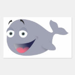 Funny Whale Rectangle Sticker