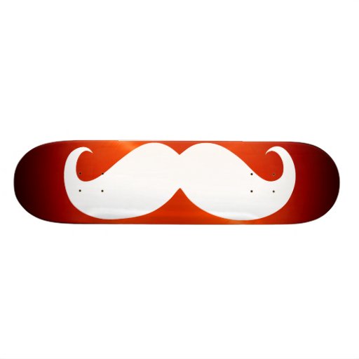 Funny white moustache 7 Zazzle