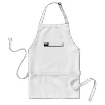 Funny White Persian Cat Apron