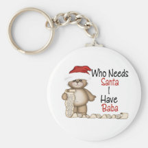 Funny Who Needs Santa Baba Keychain