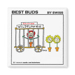 Funny Wildflowers Fridge Magnet