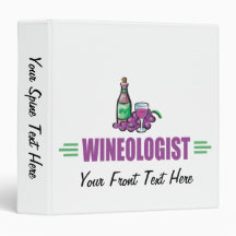 Funny Wine 3 Ring Binders