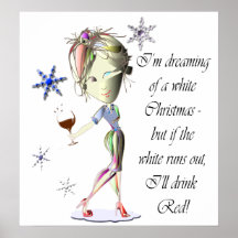 Funny Wine and Stiletto Shoe Art Poster