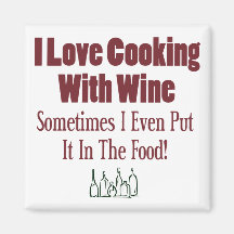 Funny Wine Design Fridge Magnet