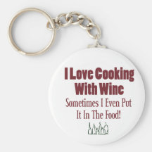 Funny Wine Design Keychains