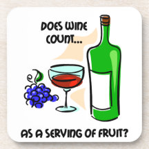 funny wine drinking coasters