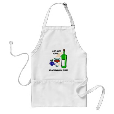 Funny wine humour saying aprons by barbecueboutique