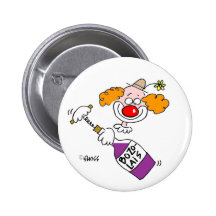 Funny Wine Party Favour Buttons