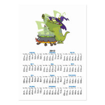 funny witch gator cooking cauldron business card
