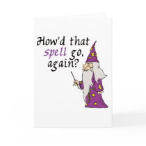 Funny Wizard Greeting Cards