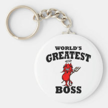 Funny World's Greatest Bos Key Chains