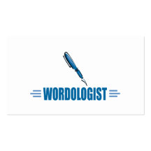 Funny Writer's Business Card Template