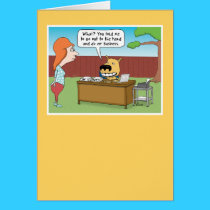 Funny Yard Business Dog Birthday Card cards