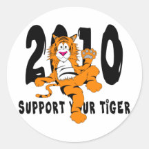 Funny Year of The Tiger 2010 Gift Sticker