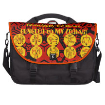 Funny Zodiac crisis Rickshaw Commuter Laptop Bag