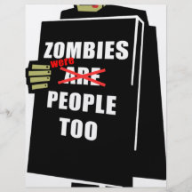 Funny Zombie, Zombie Were People Too Flyer