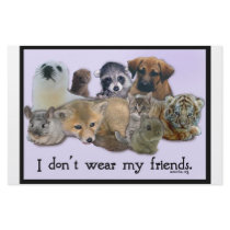 fur animals custom stationery