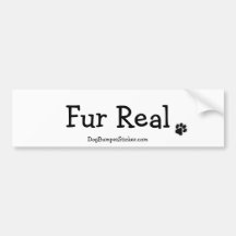 Fur Real Bumper Stickers