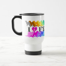 Furet de la couleur d'arc-en-ciel tasse