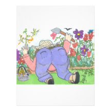 Fureur de jardin en-tête de lettre customisée