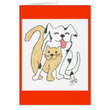 furever friends thank you card