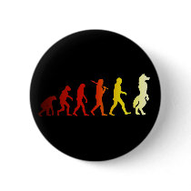 Furry evolution pinback button