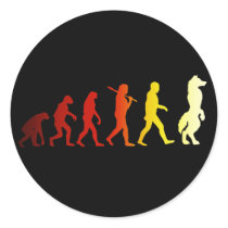 Furry evolution round stickers