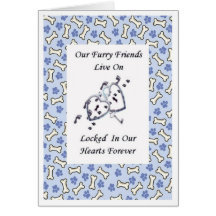 Furry Friends Live On Locked In Our Hearts 4 Card